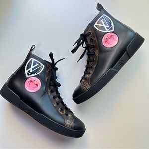 LOUIS VUITTON • Miami Checkpoint High Top Sneakers